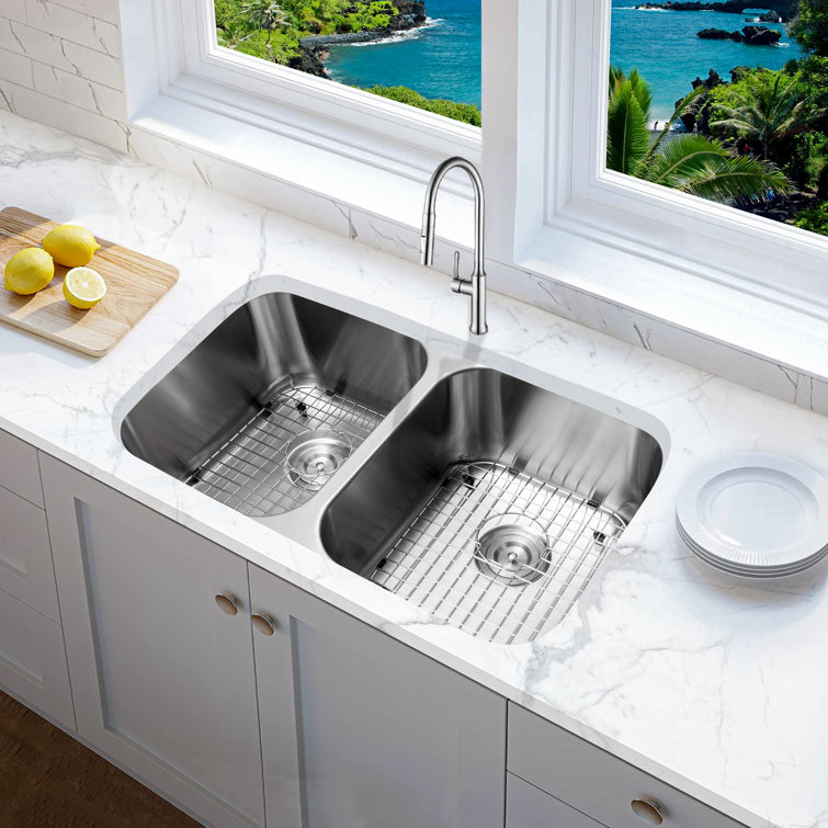 Single bowl deals kitchen sink undermount